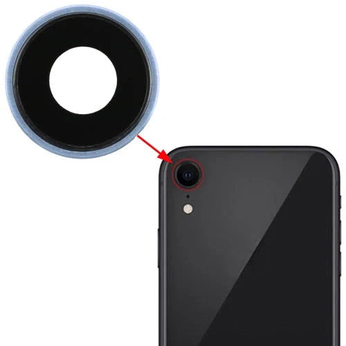 Rear Camera Lens with Bezel for iPhone XR-Blue Rear Camera Lens with Bezel for iPhone XR-Blue